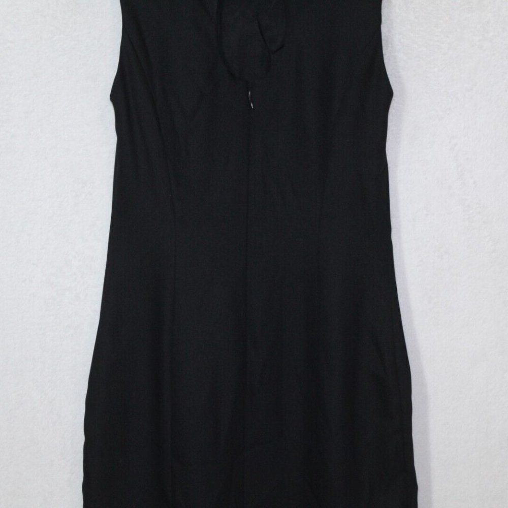 Vintage 90s Petite Sophisticate black sheath mini dress - Picture 9 of 11